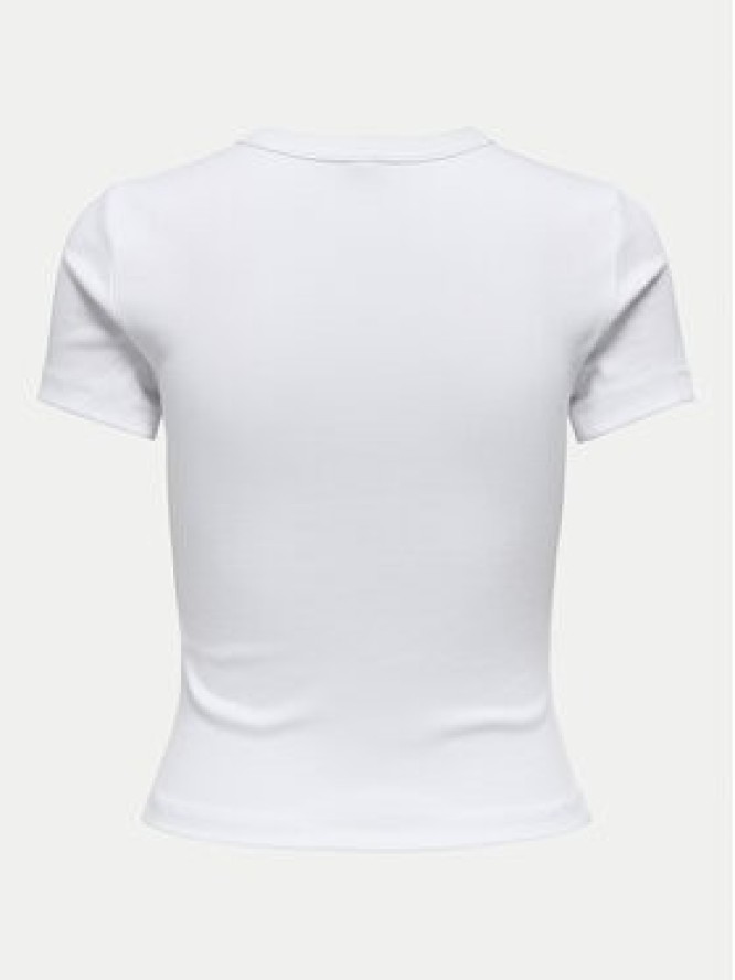 ONLY T-Shirt Val 15339774 Biały Slim Fit