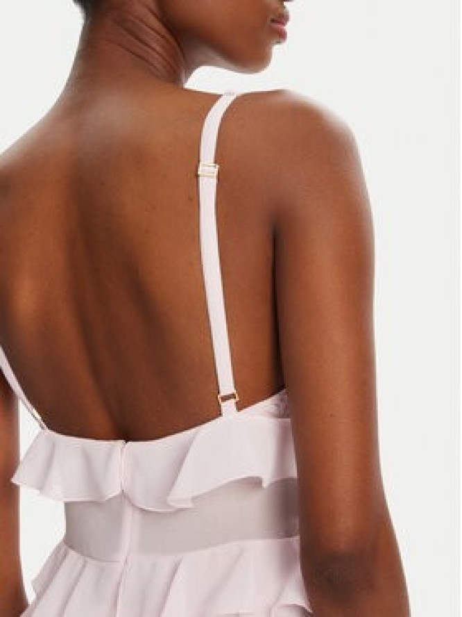 Elisabetta Franchi Sukienka koktajlowa AB-R42-52E2- Różowy Regular Fit