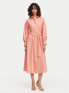 LOLA CASADEMUNT Sukienka koszulowa MS2616039 Koralowy Regular Fit