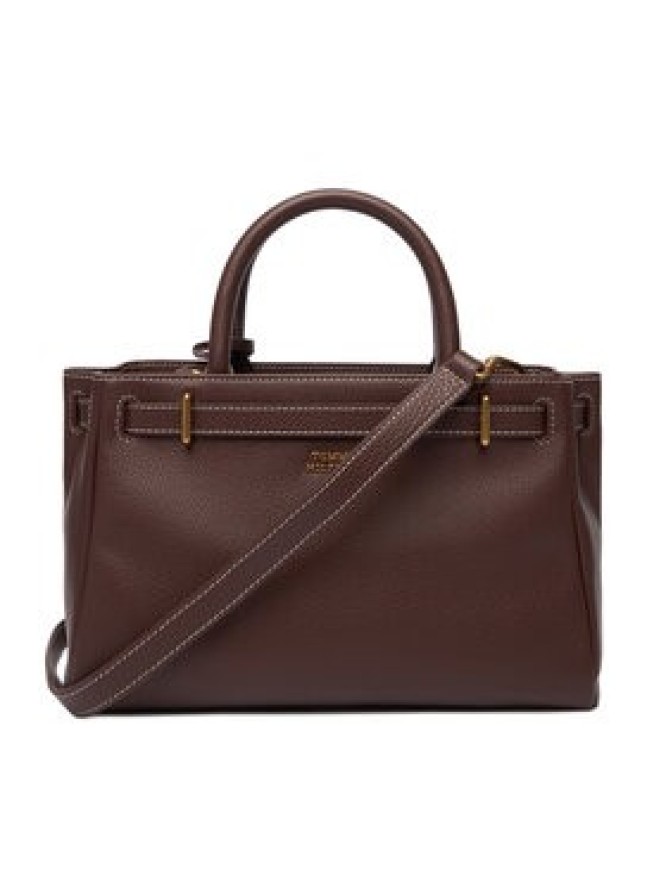 Tommy Hilfiger Torebka American Icon Mini Tote Leather AW0AW17926 Brązowy