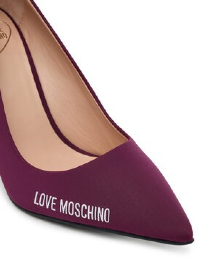 LOVE MOSCHINO Szpilki JA10299G1NIM055641 Bordowy