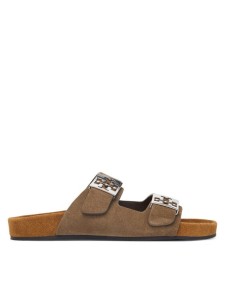 Tory Burch Klapki Mellow Slide 171151 Brązowy