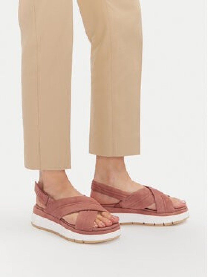 Clarks Sandały Tuscan Cross 26181471 Różowy