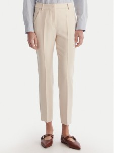 Weekend Max Mara Spodnie materiałowe Rana 2615131021 Écru Slim Fit