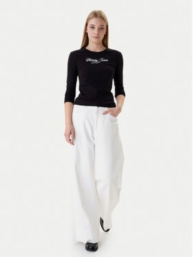 Tommy Jeans Bluzka Essential DW0DW21844 Czarny Regular Fit