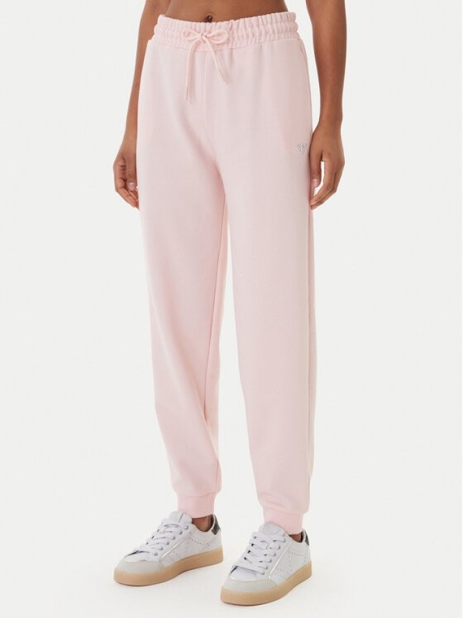 Guess Spodnie dresowe V6GB11 K3095 Różowy Regular Fit