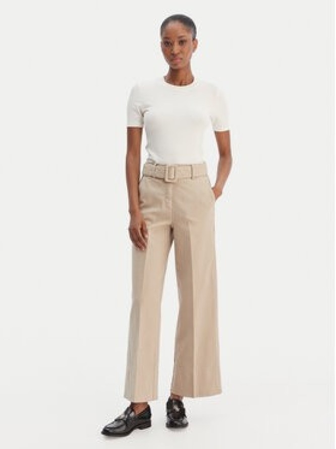 Marella Spodnie materiałowe Nicchia 2613131074 Beżowy Regular Fit