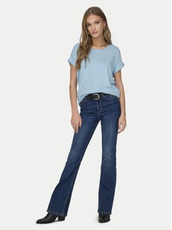 ONLY T-Shirt Moster 15106662 Błękitny Regular Fit