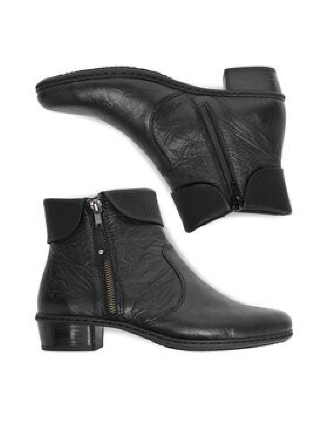 Rieker Trzewiki Y07A8-01 Czarny