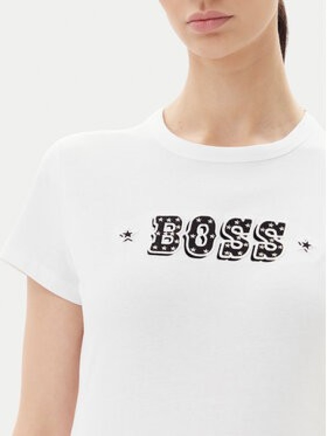 BOSS T-Shirt Endora 50545287 Biały Regular Fit