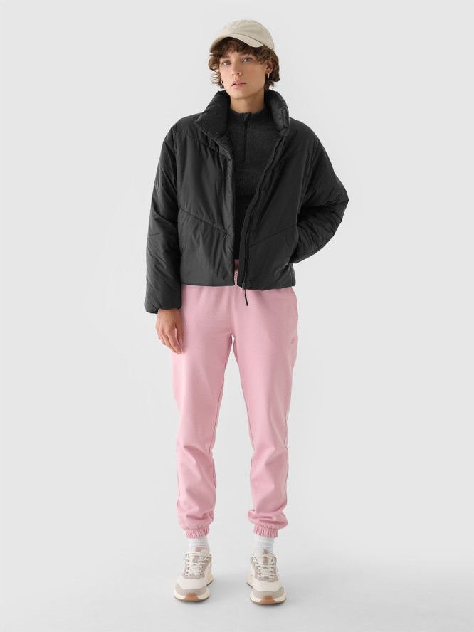 4F Kurtka puchowa z syntetycznym wypełnieniem damska - czarna S