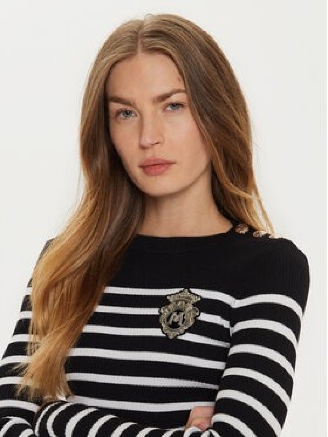 Morgan Sweter 242-MRAY Czarny Slim Fit