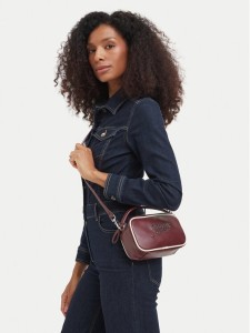 Tommy Jeans Torebka Tjw Bold Script Camera Bag AW0AW19053 Bordowy