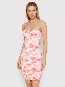 DeeZee Sukienka koktajlowa Sally ILF002 Kolorowy Slim Fit