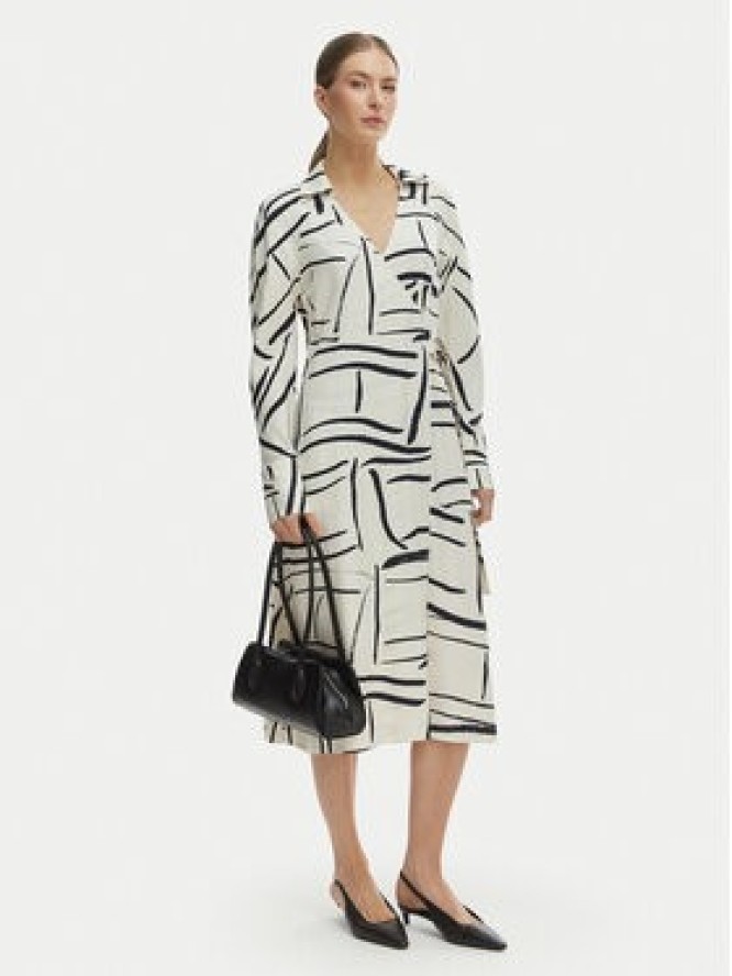 Tommy Hilfiger Sukienka codzienna WW0WW48934 Biały Relaxed Fit