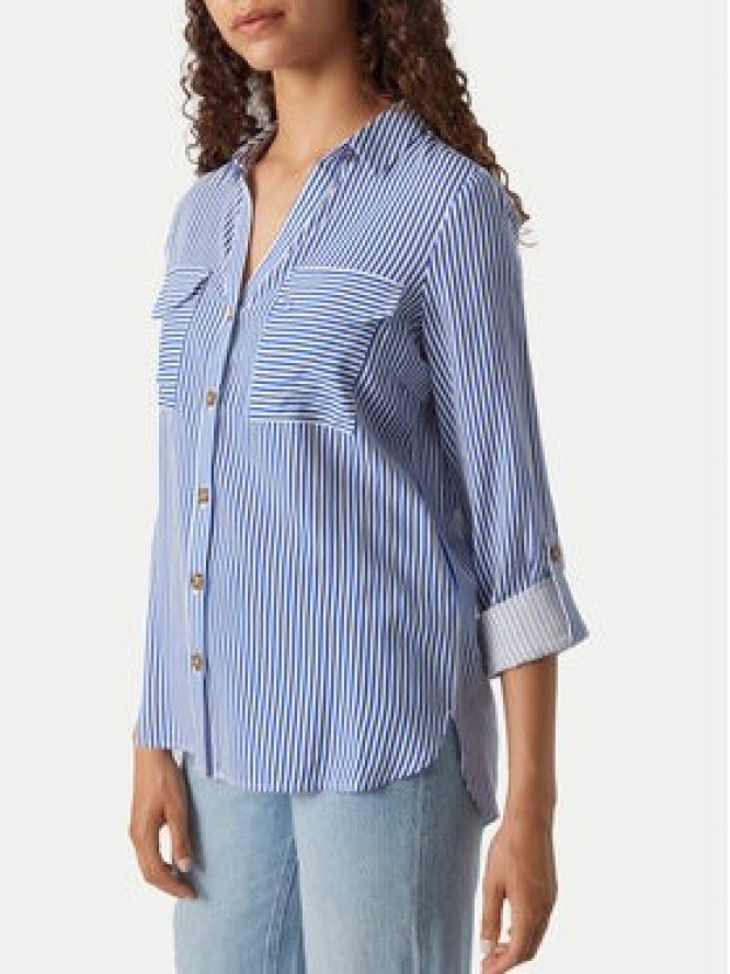 Vero Moda Koszula Bumpy 10275283 Niebieski Regular Fit