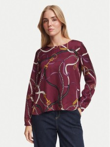 Marella Bluzka Emme by Marella Effetto 2625116112 Bordowy Regular Fit