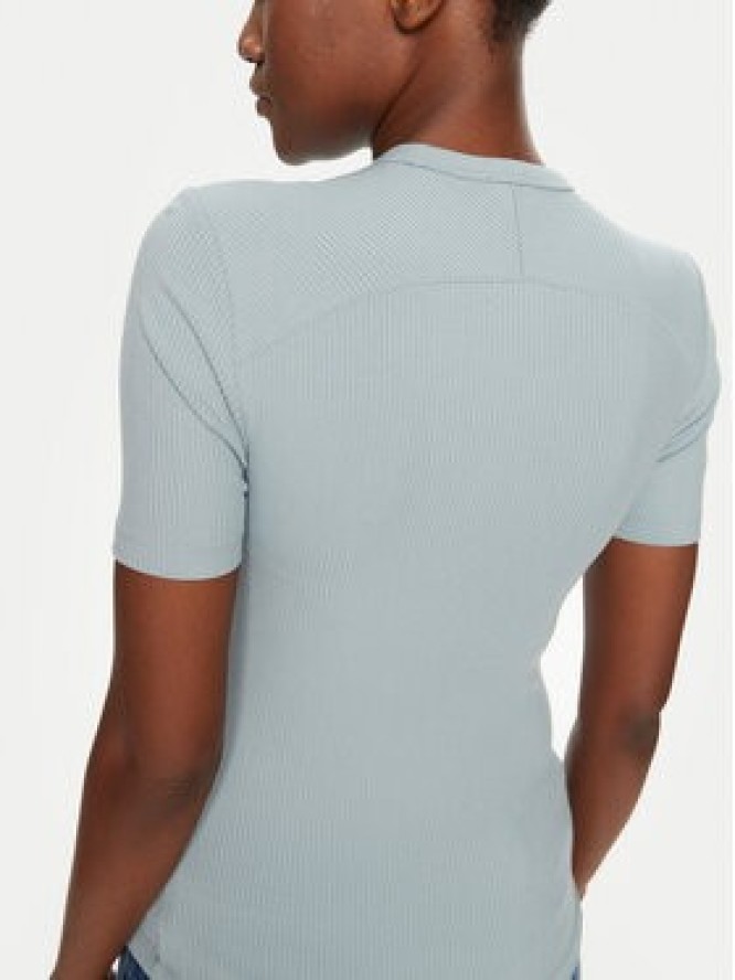 Calvin Klein T-Shirt K20K208052 Błękitny Slim Fit