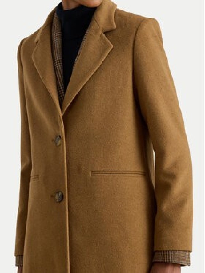 LAUREN RALPH LAUREN Płaszcz wełniany 297P04141002 Brązowy Regular Fit