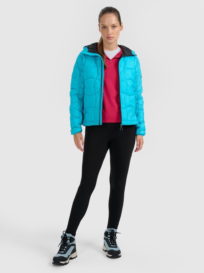 4F Kurtka puchowa z wypełnieniem Primaloft Silver damska - turkusowa XL