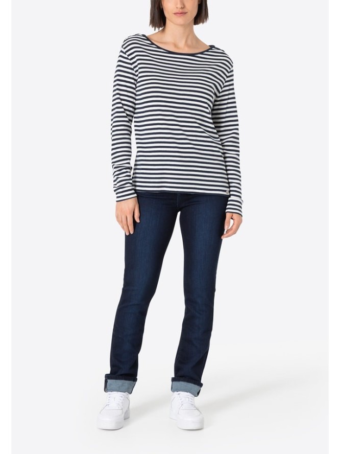 Timezone Koszulka w kolorze biało-granatowym rozmiar: XL