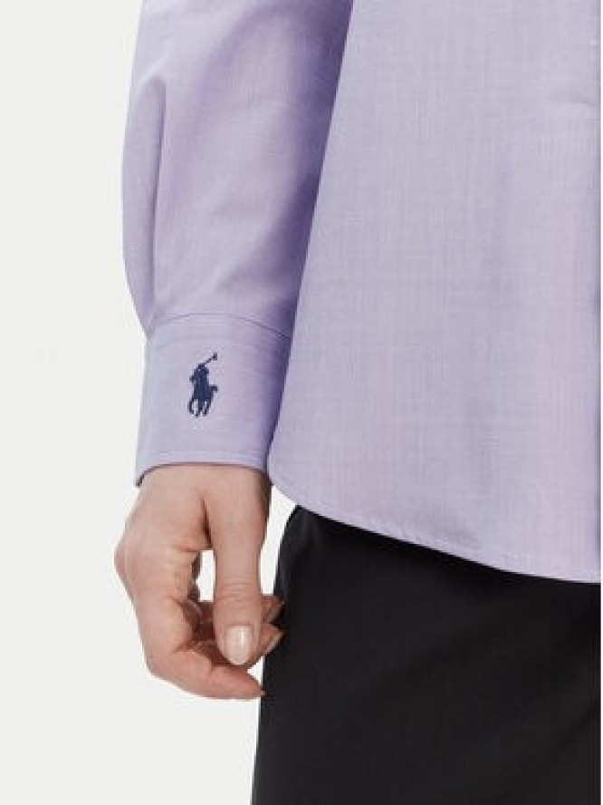 Polo Ralph Lauren Koszula 211941509003 Fioletowy Slim Fit