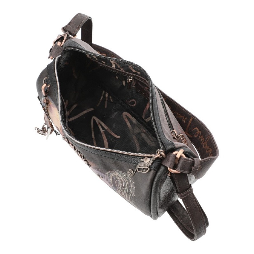 Brązowa Zgrabna Damska Torebka Anekke