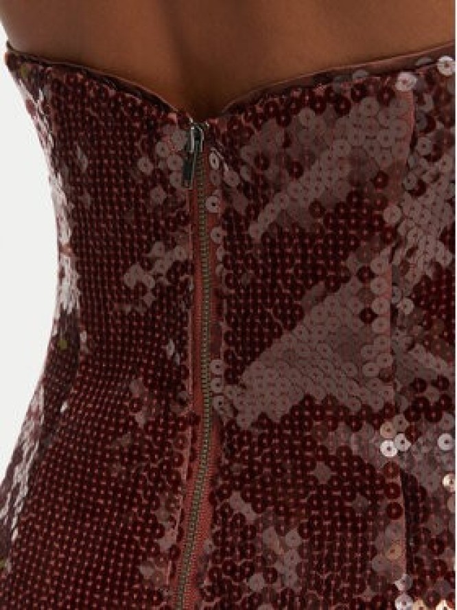 Bardot Sukienka koktajlowa Nevelle 59857DB2 Bordowy Slim Fit