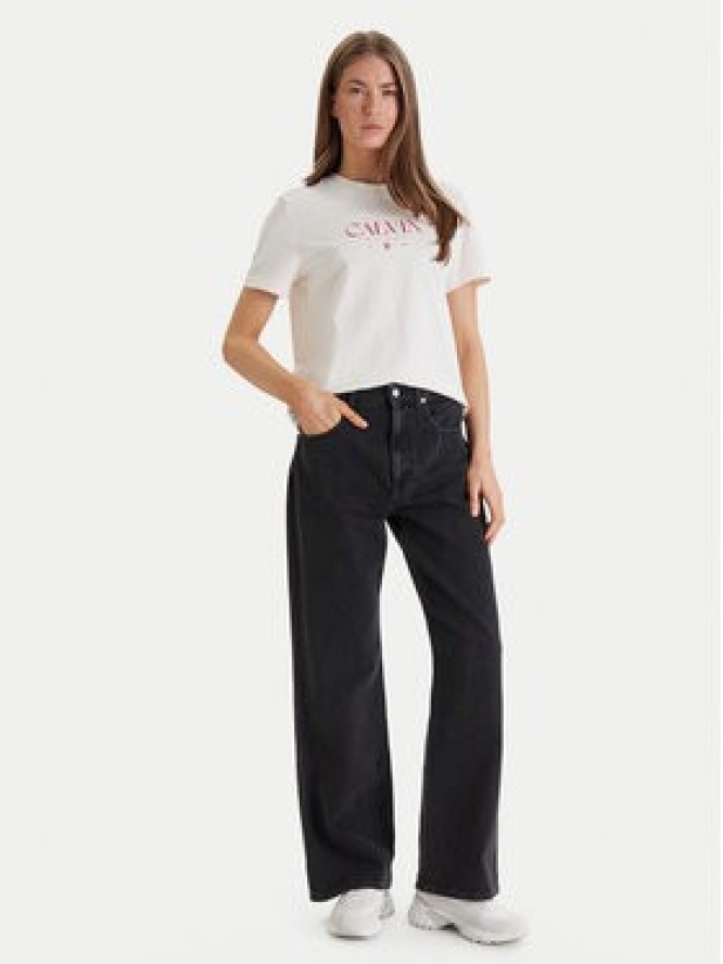 Calvin Klein Jeans T-Shirt Cktail Concept LV047E813G Biały Regular Fit