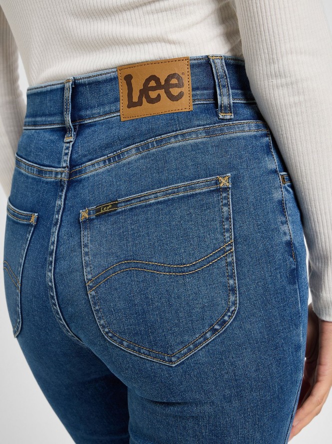 LEE DAMSKIE SPODNIE JEANSOWE LEE ULC SKINNY BLUE FORMAT 112357956