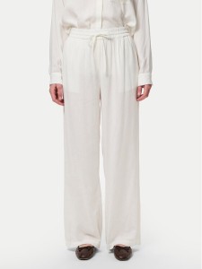 Pieces Spodnie materiałowe Pia 17149314 Biały Wide Leg