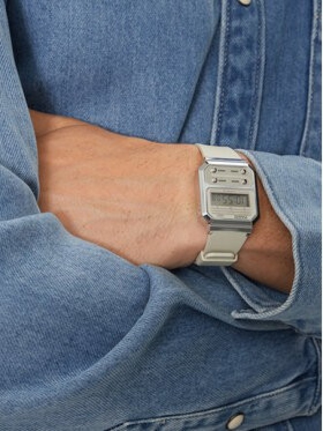 Casio Zegarek A100WEF-8AEF Szary