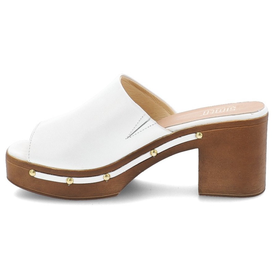 Białe Klapki Simen Stylowe Obuwie Damskie W Stylu Boho