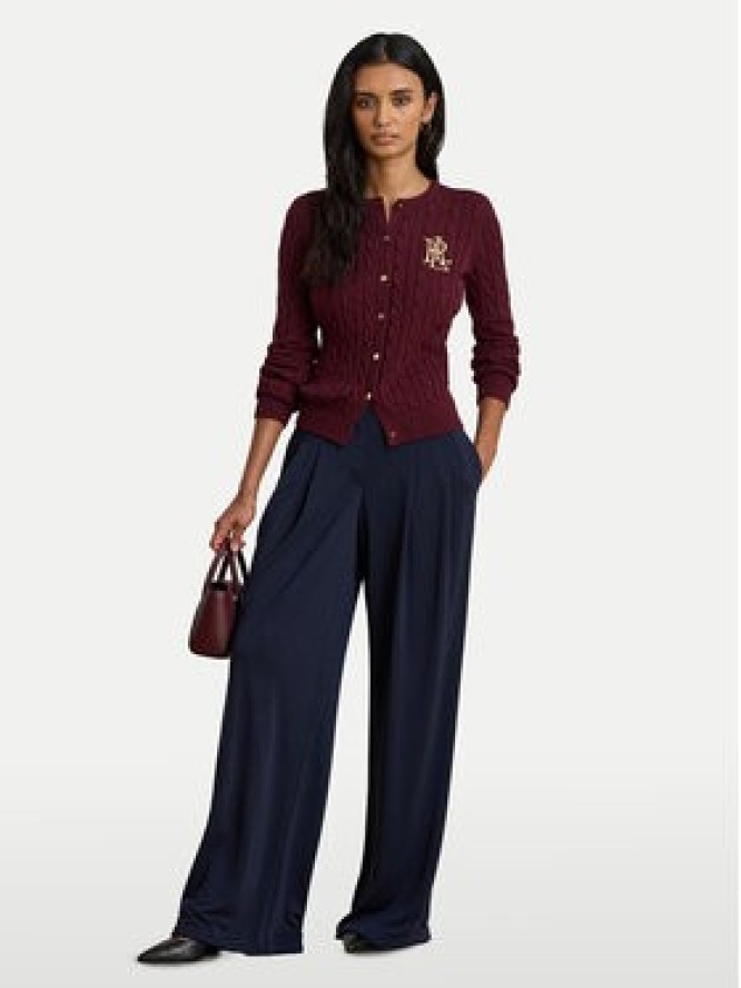 LAUREN RALPH LAUREN Kardigan 200932225014 Bordowy Regular Fit