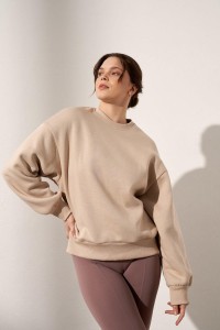 Bluza do jogi Moonholi Just Perfect oversize z bawełnianej dzianiny