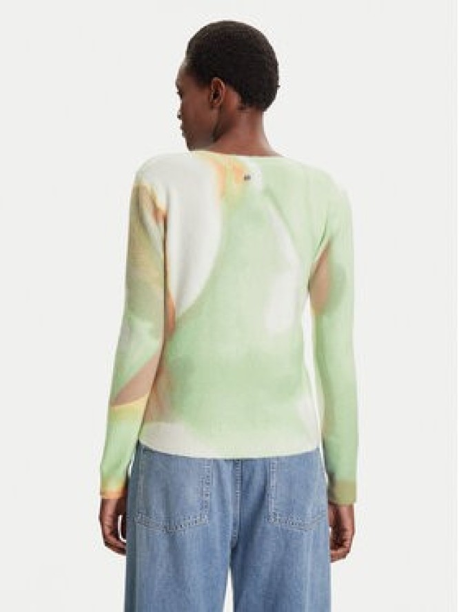 Desigual Sweter Oulu 25WWJF13 Zielony Regular Fit