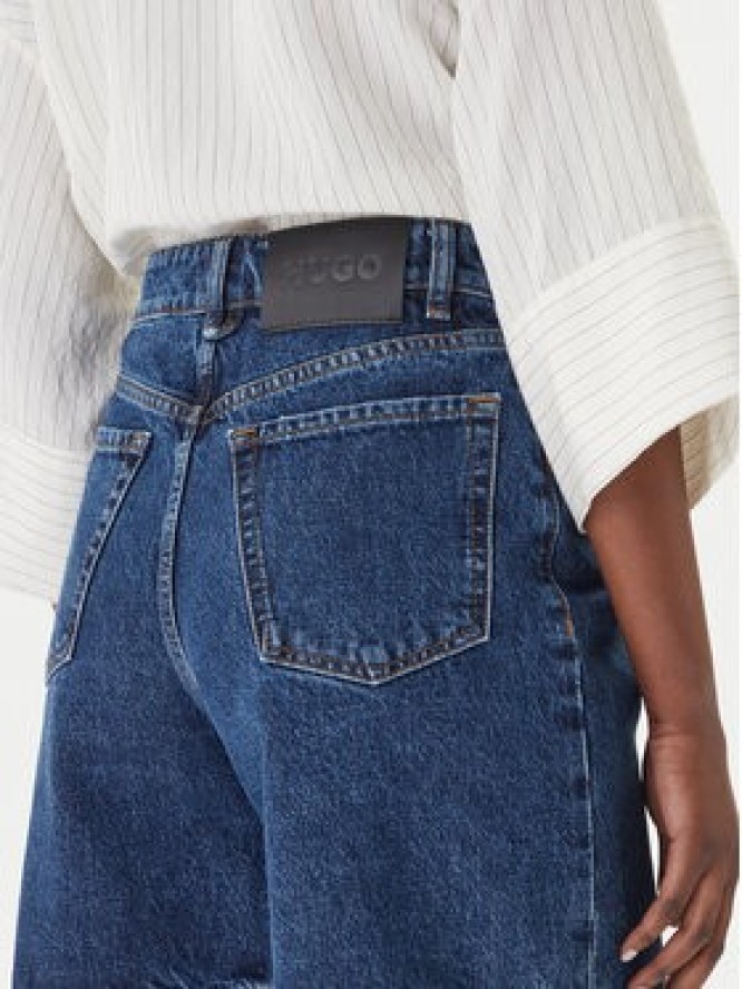 HUGO Szorty jeansowe Gelita_2 50559976 Granatowy Regular Fit