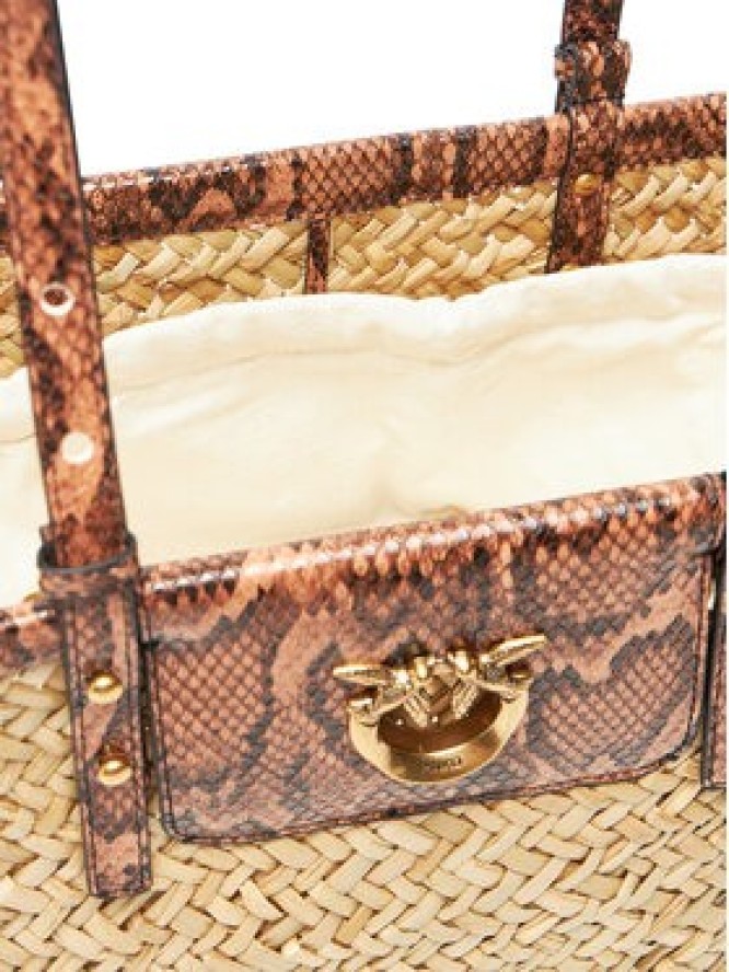 PINKO Torebka Love Summer Basket PE 25 PLTT 103324 A2GO Beżowy