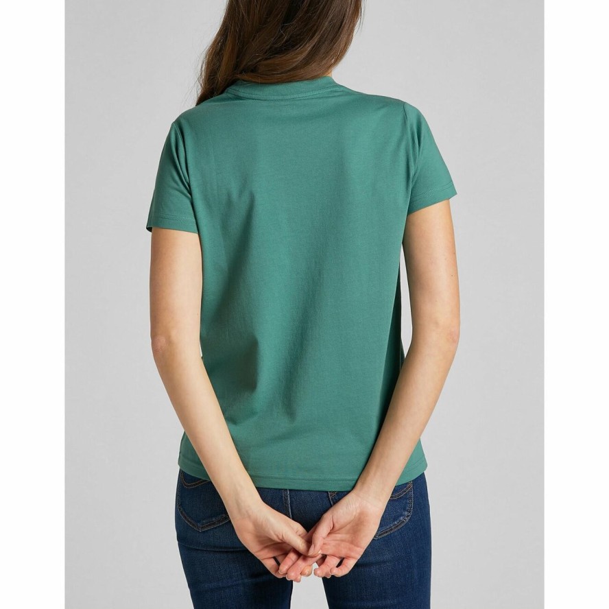 LEE TEE DAMSKI T-SHIRT EVERGREEN L43DEHO 112140088
