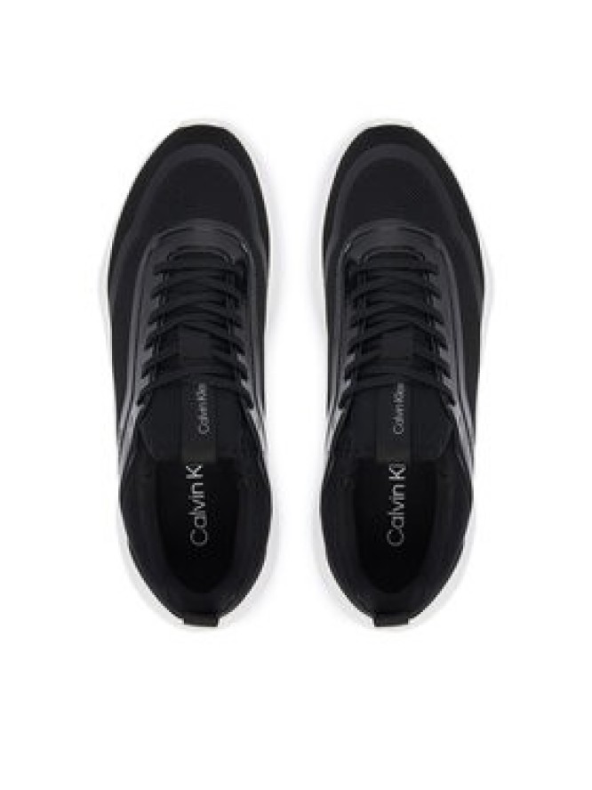Calvin Klein Sneakersy Light Eva Run Laceup Sock Jelly HW0HW03434 Czarny