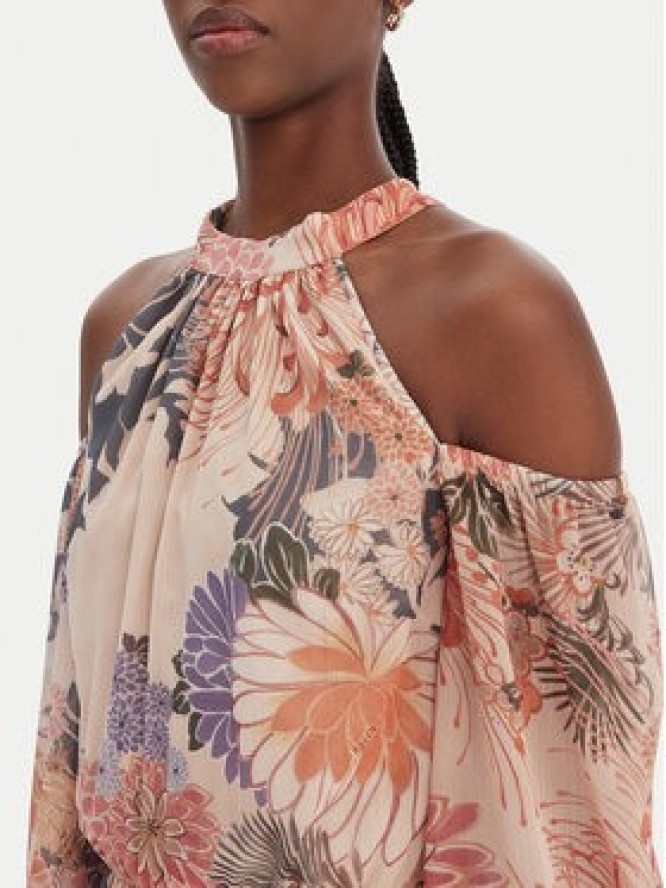 Guess Sukienka koktajlowa W6GK05 W1577 Beżowy Regular Fit