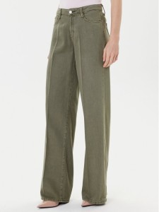Guess Jeansy W5RA96 WFD53 Zielony Palazzo Fit