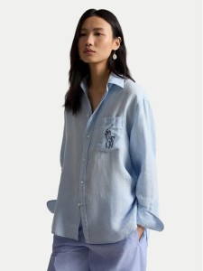 Polo Ralph Lauren Koszula 211A12786002 Niebieski jasny Oversize