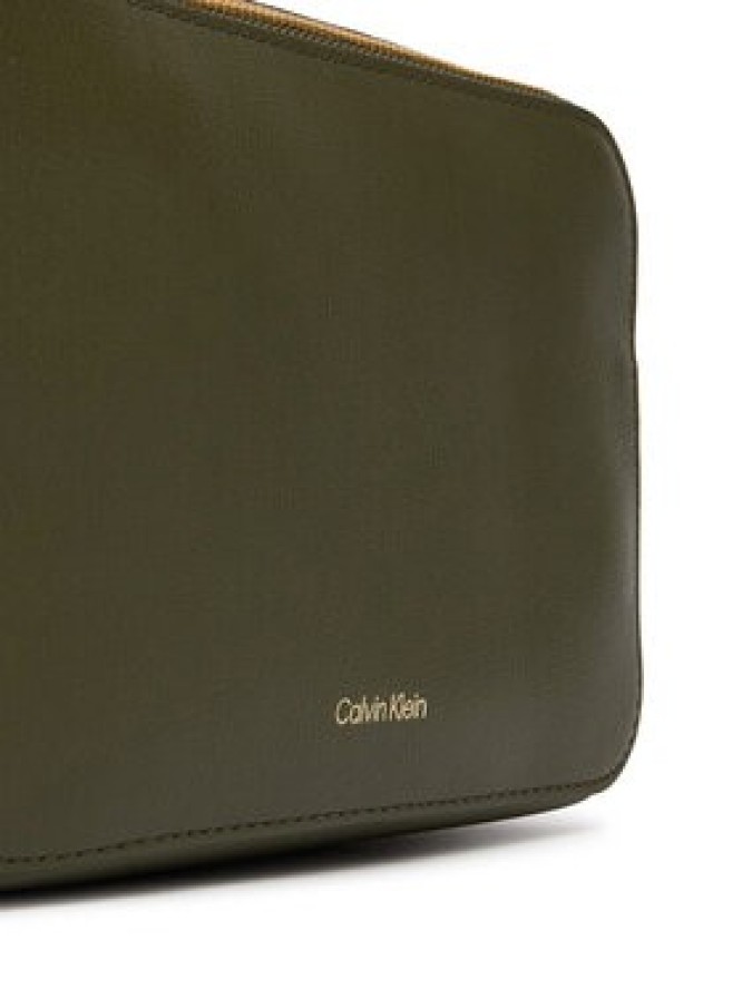 Calvin Klein Torebka Foil Logo Elongated Camera Bag LV04F3276G Zielony