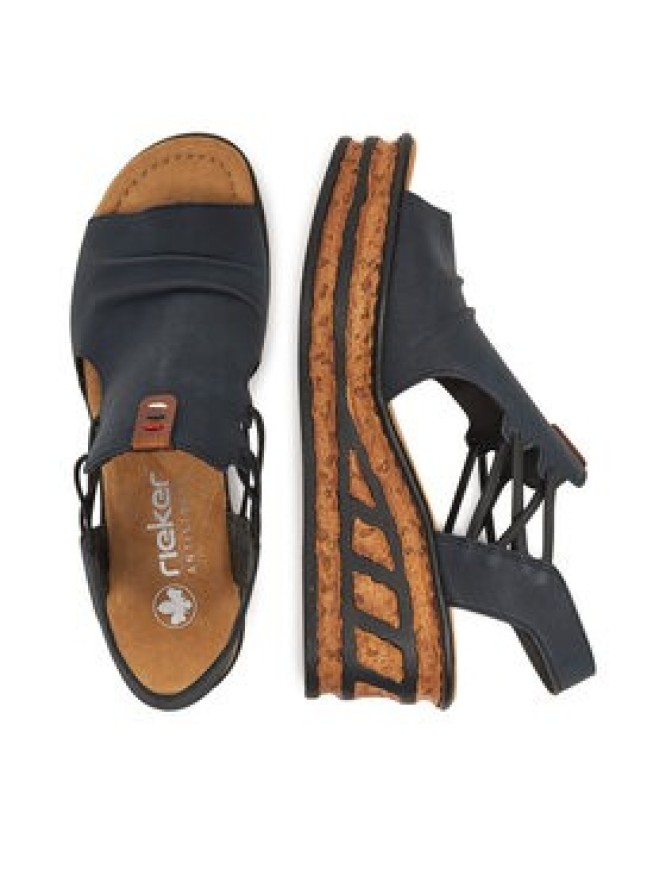 Rieker Sandały CEO-68175-14 Granatowy