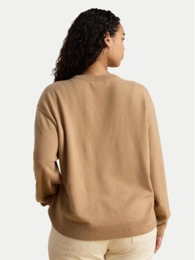 LAUREN RALPH LAUREN Sweter 200P03371500 Beżowy ciemny Relaxed Fit