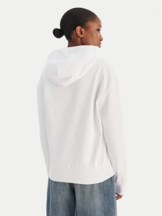 Calvin Klein Jeans Bluza Ls Monogram Terry Po LV047C224G Biały Regular Fit