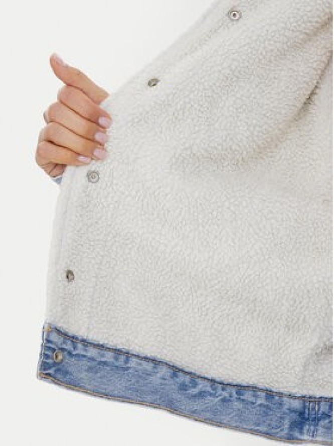 Levi's® Kurtka jeansowa Sherpa Trucker 90's A4435-0010 Niebieski Loose Fit