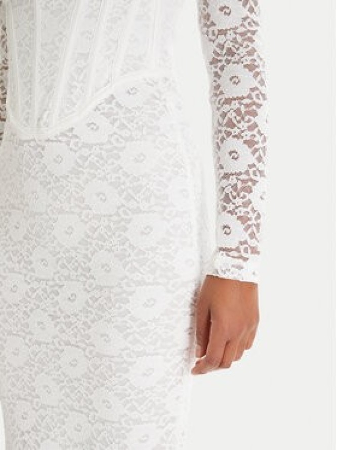 Bardot Sukienka koktajlowa Carmen 60189DB Biały Slim Fit