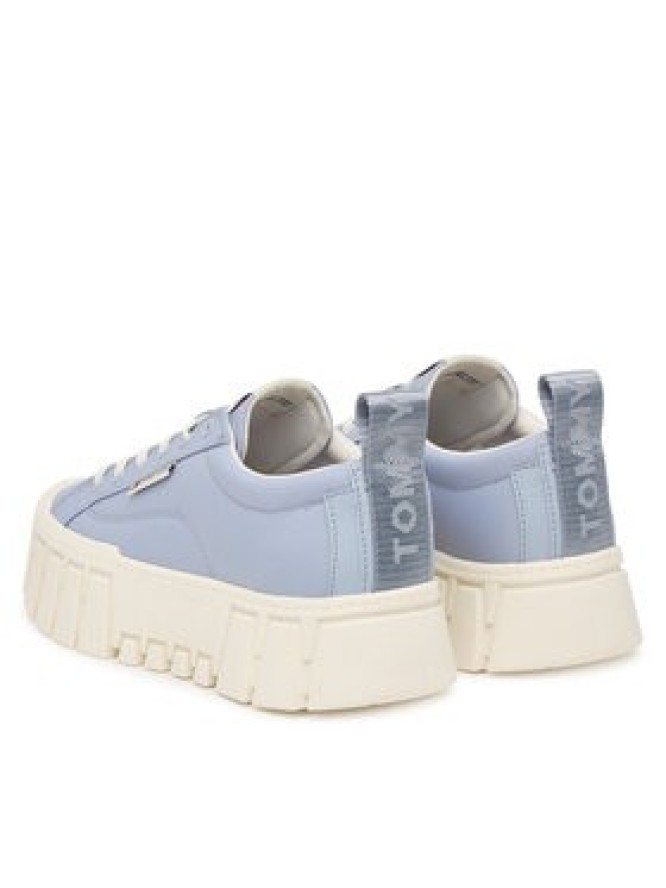 Tommy Jeans Sneakersy Tjw Flatform Chunky Sneaker EN0EN03036 Niebieski